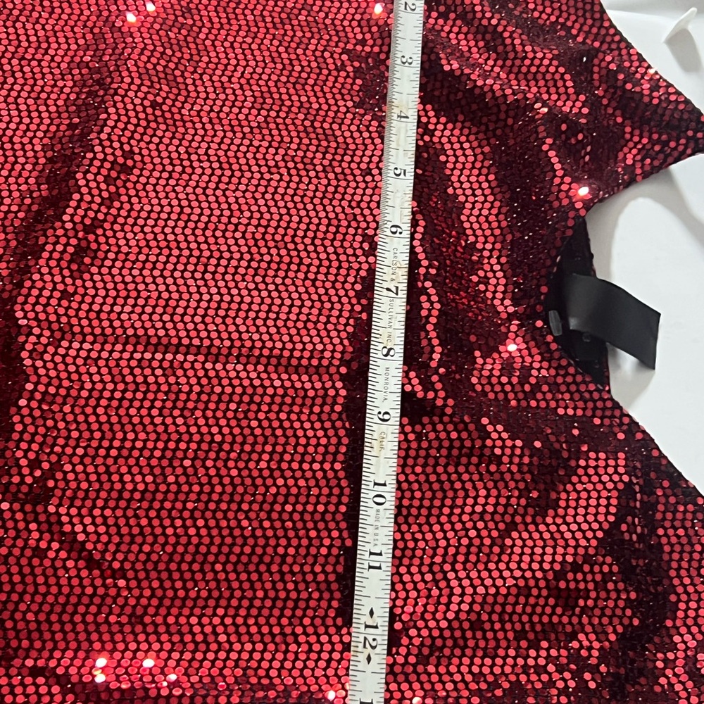 Mind Code Sparkling Red Backless Dress - image 7